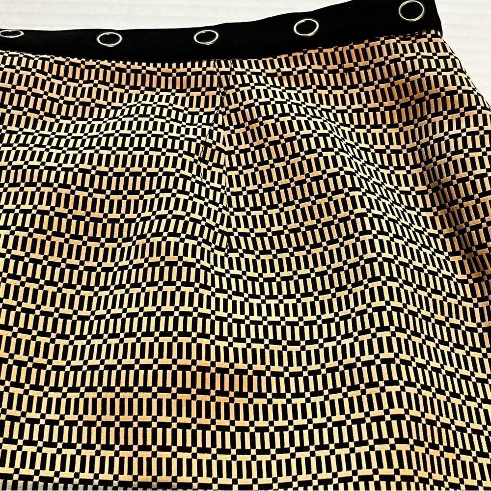 Norton McNaughton Petite Vintage Skirt Black and Cream Size 10P